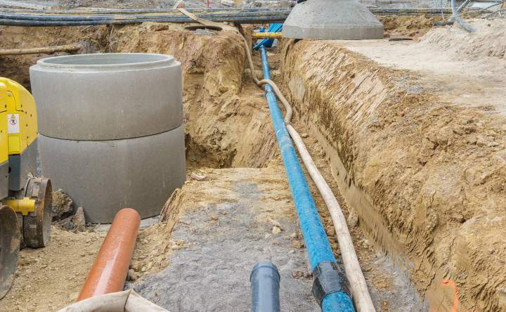 Installation réseau eau Aspiran